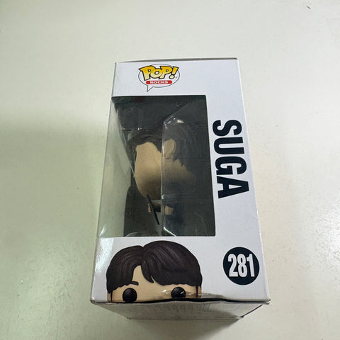 BOX FLAWS VIEW PHOTOS Suga - BTS Funko Pop 281 Rocks Vinyl Figure (11.4 Cm L × 8.9 Cm W × 15.9 Cm H)