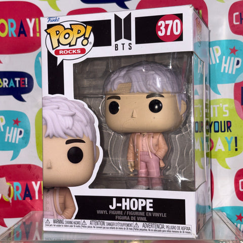 BOX FLAWS VIEW PHOTOS J-Hope - BTS Funko Pop 370 Rocks Vinyl Figure (11.4 Cm L × 8.9 Cm W × 15.9 Cm H)