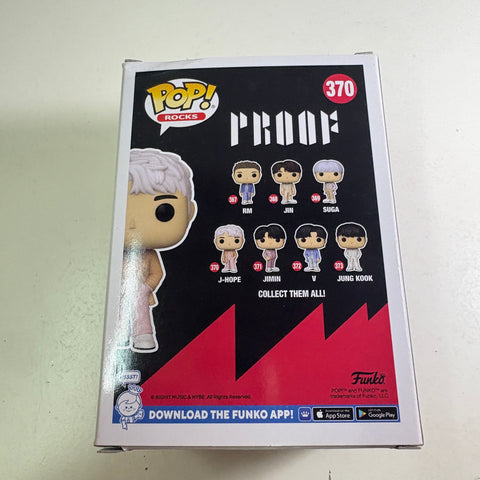 BOX FLAWS VIEW PHOTOS J-Hope - BTS Funko Pop 370 Rocks Vinyl Figure (11.4 Cm L × 8.9 Cm W × 15.9 Cm H)