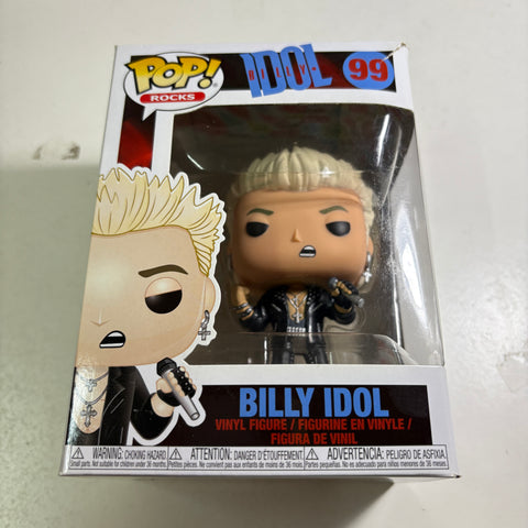 SEVERE BOX DAMAGE VIEW PHOTOS BILLY IDOL - Funko Pop Rocks 99 Vinyl Figure