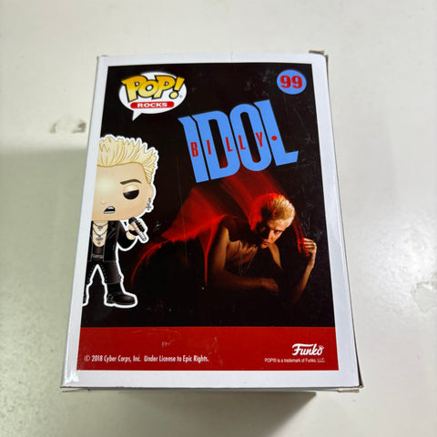 SEVERE BOX DAMAGE VIEW PHOTOS BILLY IDOL - Funko Pop Rocks 99 Vinyl Figure