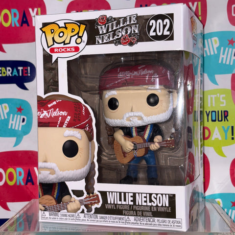 BOX FLAWS VIEW PHOTOS WILLIE NELSON - Funko Pop Rocks 202 Vinyl Figure