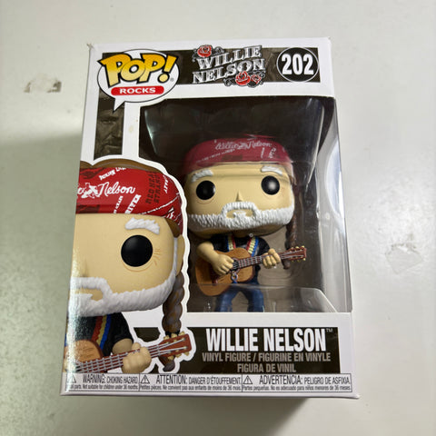 BOX FLAWS VIEW PHOTOS WILLIE NELSON - Funko Pop Rocks 202 Vinyl Figure