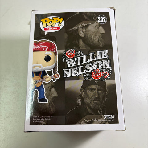 BOX FLAWS VIEW PHOTOS WILLIE NELSON - Funko Pop Rocks 202 Vinyl Figure