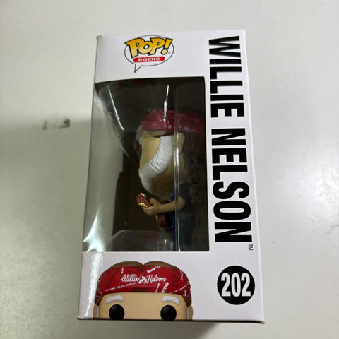 BOX FLAWS VIEW PHOTOS WILLIE NELSON - Funko Pop Rocks 202 Vinyl Figure