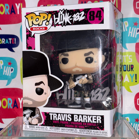 BOX FLAWS VIEW PHOTOS Travis Barker - Blink-182 Funko Pop Rocks 84 Vinyl Figure
