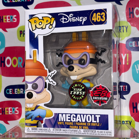 Megavolt GLOW CHASE - Darkwing Duck Disney Funko Pop 463 Vinyl Figure (11.4 Cm L × 8.9 Cm W × 15.9 Cm H)