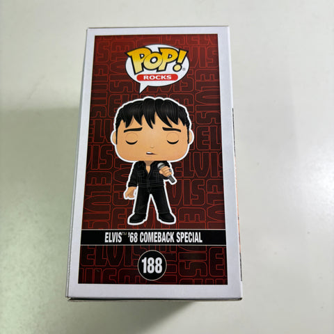 ELVIS 68' COMEBACK SPECIAL - Funko Pop Rocks 188 Vinyl Figure DIAMOND EXCLUSIVE