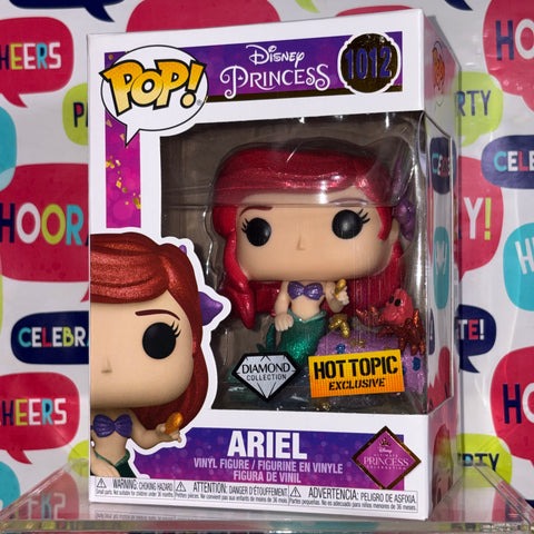 Ariel DIAMOND - The Little Mermaid Disney Funko Pop 1012 Vinyl Figure (11.4 Cm L × 8.9 Cm W × 15.9 Cm H)