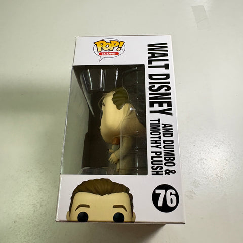Walt Disney with Dumbo & Timothy Plush - Disney Funko Pop 76 Vinyl Figure (11.4 Cm L × 8.9 Cm W × 15.9 Cm H)