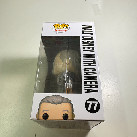 Walt Disney with Camera - Disney Funko Pop 77 Vinyl Figure (11.4 Cm L × 8.9 Cm W × 15.9 Cm H)