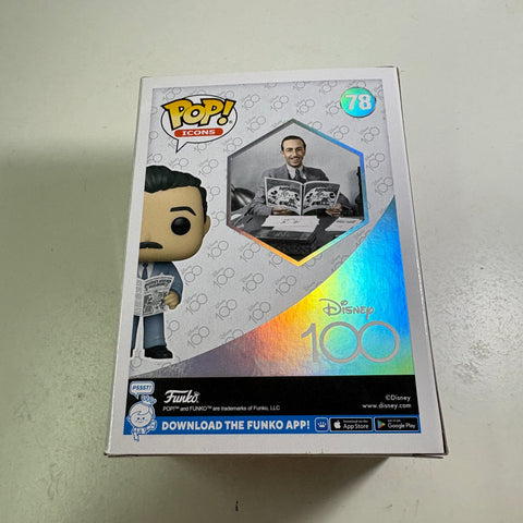 Walt Disney with Magazine - Disney Funko Pop 78 Vinyl Figure (11.4 Cm L × 8.9 Cm W × 15.9 Cm H)