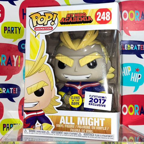 My Hero Academia - All Might (Glow) Funko Pop 248 Funimation Exclusive