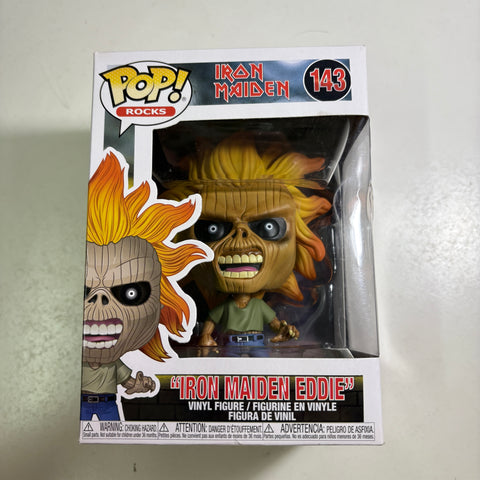 Iron Maiden Eddie - Funko Pop Rocks 143 Vinyl Figure (11.4 Cm L × 8.9 Cm W × 15.9 Cm H)