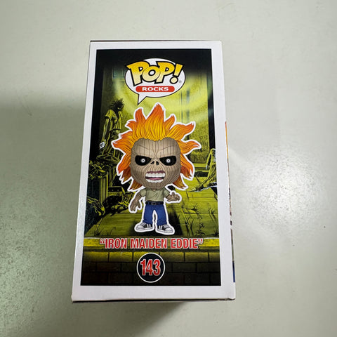 Iron Maiden Eddie - Funko Pop Rocks 143 Vinyl Figure (11.4 Cm L × 8.9 Cm W × 15.9 Cm H)