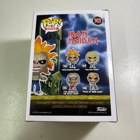 Iron Maiden Eddie - Funko Pop Rocks 143 Vinyl Figure (11.4 Cm L × 8.9 Cm W × 15.9 Cm H)