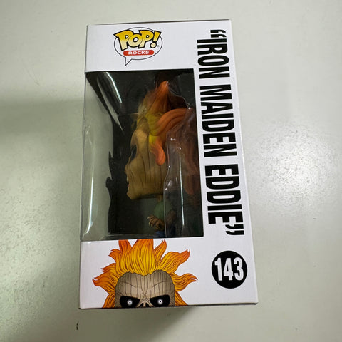 Iron Maiden Eddie - Funko Pop Rocks 143 Vinyl Figure (11.4 Cm L × 8.9 Cm W × 15.9 Cm H)