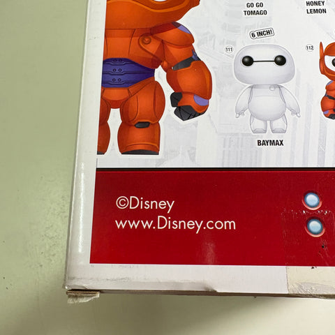 BOX FLAWS VIEW PHOTOS Baymax - Big Hero 6 Disney Funko Pop 112 Vinyl Figure (11.4 Cm L × 8.9 Cm W × 15.9 Cm H)