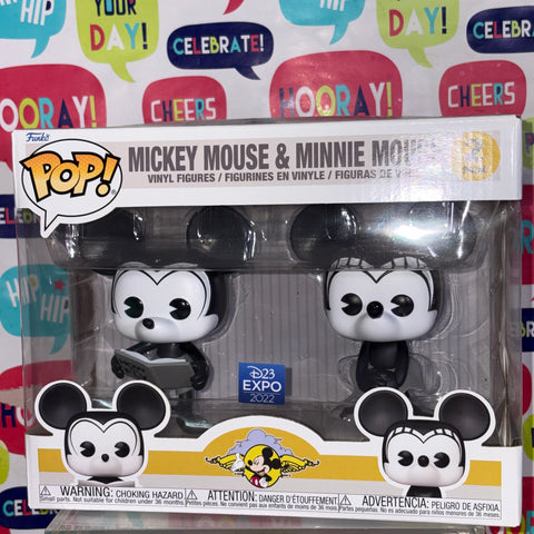 Mickey Mouse & Minnie Mouse - Disney Funko Pop 112 Vinyl Figure  (20.5 Cm L × 8.9 Cm W × 15.9 Cm H)