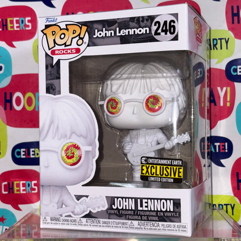 John Lennon WHITE - Funko Pop Rocks 246 Vinyl Figure Exclusive (11.4 Cm L × 8.9 Cm W × 15.9 Cm H)