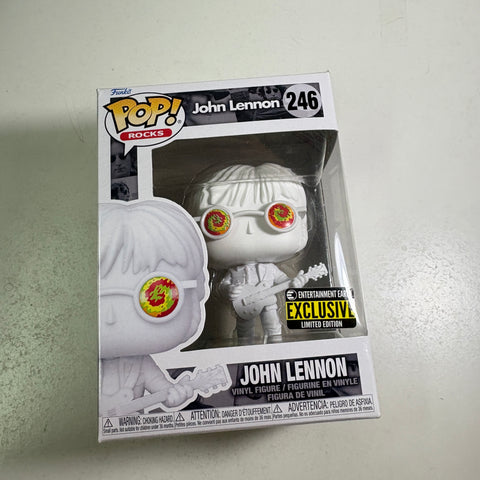 John Lennon WHITE - Funko Pop Rocks 246 Vinyl Figure Exclusive (11.4 Cm L × 8.9 Cm W × 15.9 Cm H)