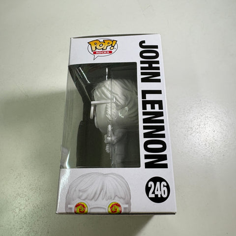 John Lennon WHITE - Funko Pop Rocks 246 Vinyl Figure Exclusive (11.4 Cm L × 8.9 Cm W × 15.9 Cm H)