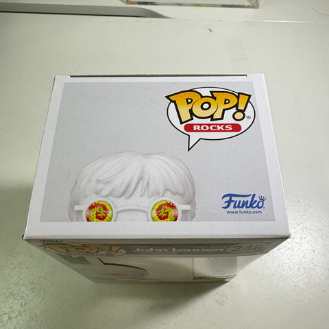 John Lennon WHITE - Funko Pop Rocks 246 Vinyl Figure Exclusive (11.4 Cm L × 8.9 Cm W × 15.9 Cm H)