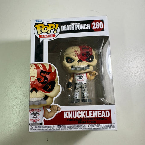 BOX DAMAGE VIEW PHOTOS Knucklehead - Death Punch Funko Pop Rocks 260 Vinyl Figure (11.4 Cm L × 8.9 Cm W × 15.9 Cm H)