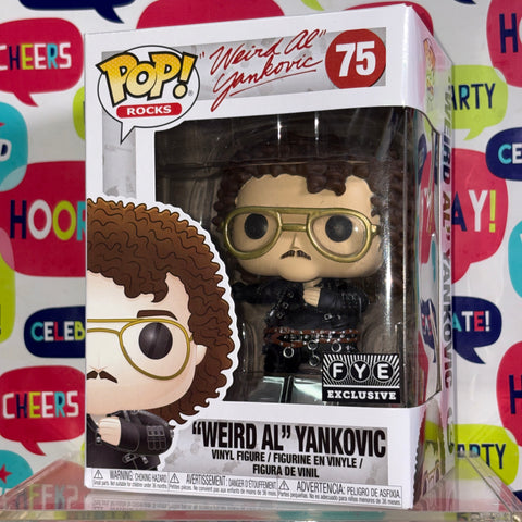 Weird Al Yankovic EXCLUSIVE Funko Pop Rocks 75 Vinyl Figure (11.4 Cm L × 8.9 Cm W × 15.9 Cm H)