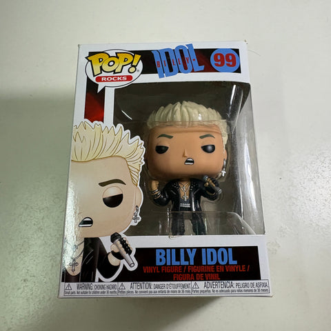 BOX FLAWS VIEW PHOTOS Billy Idol - Funko Pop Rocks 99 Vinyl Figure (11.4 Cm L × 8.9 Cm W × 15.9 Cm H)