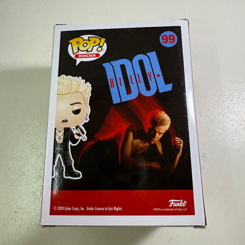 BOX FLAWS VIEW PHOTOS Billy Idol - Funko Pop Rocks 99 Vinyl Figure (11.4 Cm L × 8.9 Cm W × 15.9 Cm H)