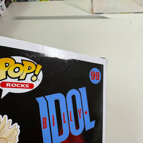 BOX FLAWS VIEW PHOTOS Billy Idol - Funko Pop Rocks 99 Vinyl Figure (11.4 Cm L × 8.9 Cm W × 15.9 Cm H)