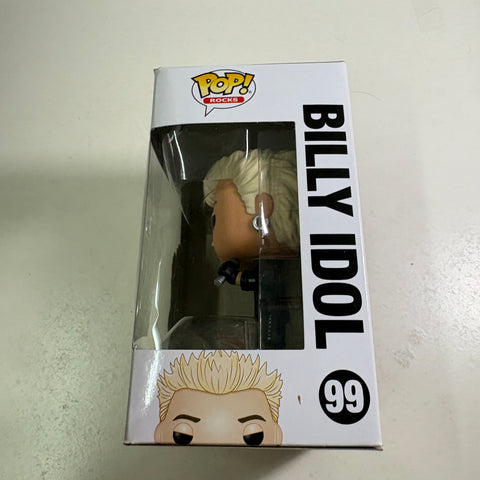 BOX FLAWS VIEW PHOTOS Billy Idol - Funko Pop Rocks 99 Vinyl Figure (11.4 Cm L × 8.9 Cm W × 15.9 Cm H)