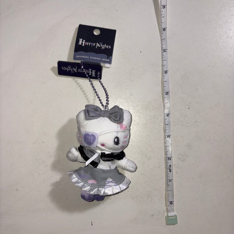 Hello Kitty 4 Inch KEYCHAIN - Sanrio Horror Nights Universal Studios Japan Plush Doll