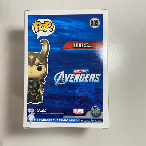 Loki with Scepter - Marvel Funko Pop 985 Entertainment Earth Exclusive