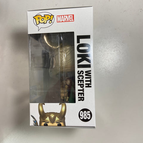 Loki with Scepter - Marvel Funko Pop 985 Entertainment Earth Exclusive