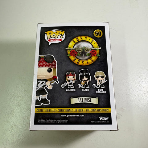Axl Rose - Guns N' Roses Funko Pop Rocks 50 Vinyl Figure (11.4 Cm L × 8.9 Cm W × 15.9 Cm H)