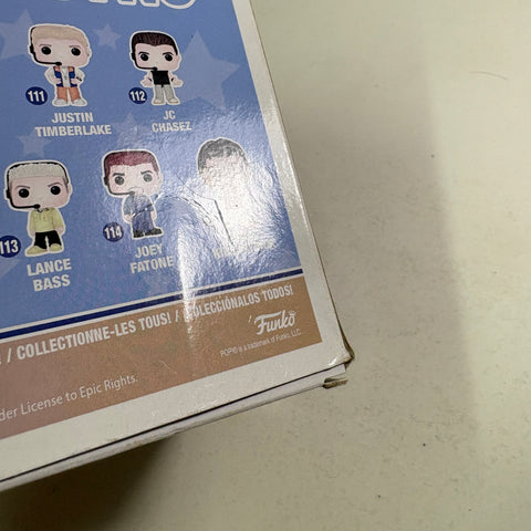 BOX DAMAGE VIEW PHOTOS Justin Timberlake - Nsync  Funko Pop Rocks 111 Vinyl Figure (11.4 Cm L × 8.9 Cm W × 15.9 Cm H)