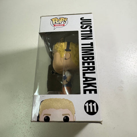 BOX DAMAGE VIEW PHOTOS Justin Timberlake - Nsync  Funko Pop Rocks 111 Vinyl Figure (11.4 Cm L × 8.9 Cm W × 15.9 Cm H)