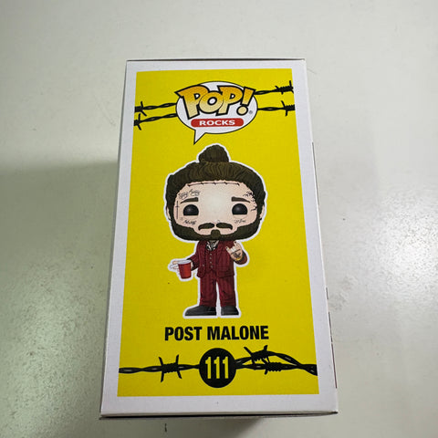 BOX FLAWS VIEW PHOTOS Post Malone - Funko Pop Rocks 111 Vinyl Figure (11.4 Cm L × 8.9 Cm W × 15.9 Cm H)