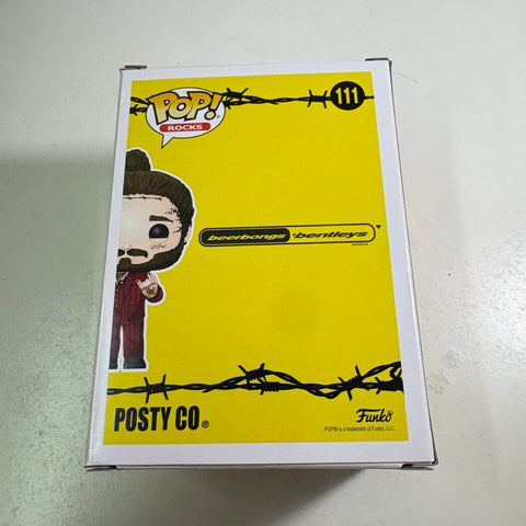 BOX FLAWS VIEW PHOTOS Post Malone - Funko Pop Rocks 111 Vinyl Figure (11.4 Cm L × 8.9 Cm W × 15.9 Cm H)