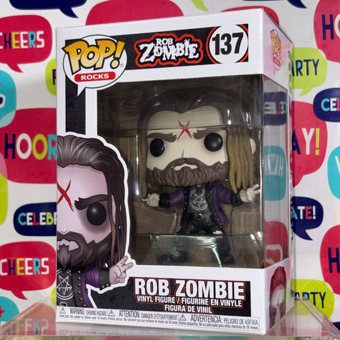 Rob Zombie - Funko Pop Rocks 137 Vinyl Figure (11.4 Cm L × 8.9 Cm W × 15.9 Cm H)