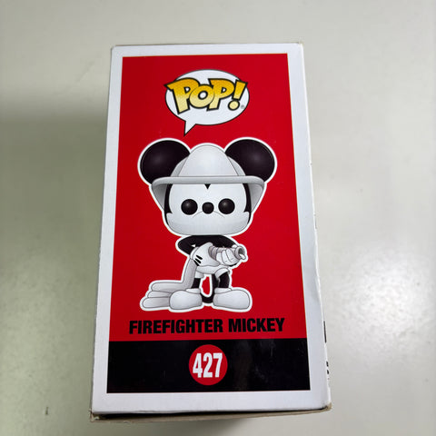 BOX DAMAGE VIEW PHOTOS Mickey Mouse (Firefighter) - Disney Funko Pop 427 Vinyl Figure