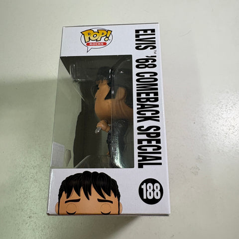 BOX DAMAGE VIEW PHOTOS Elvis Presley DIAMOND Funko Pop Rocks 188 Vinyl Figure (11.4 Cm L × 8.9 Cm W × 15.9 Cm H)