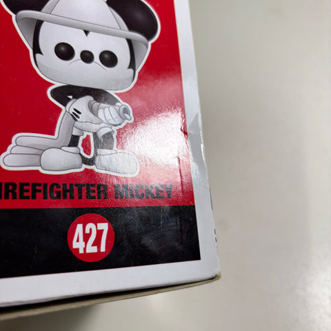 BOX DAMAGE VIEW PHOTOS Mickey Mouse (Firefighter) - Disney Funko Pop 427 Vinyl Figure
