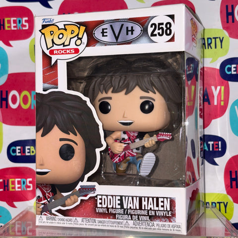 Eddie Van Halen - Funko Pop Rocks 258 Vinyl Figure (11.4 Cm L × 8.9 Cm W × 15.9 Cm H)