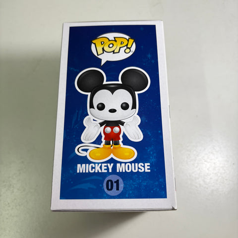 BOX FLAWS VIEW PHOTOS Mickey Mouse (DIAMOND EDITION) - Disney Funko Pop 01 Vinyl Figure Exclusive