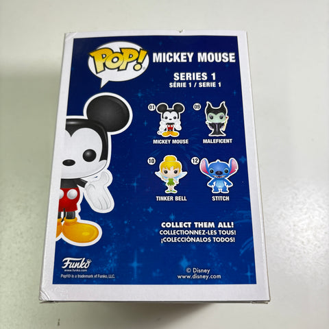 BOX FLAWS VIEW PHOTOS Mickey Mouse (DIAMOND EDITION) - Disney Funko Pop 01 Vinyl Figure Exclusive