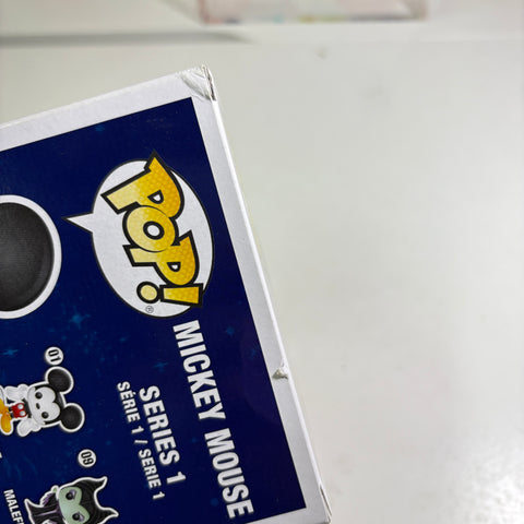 BOX FLAWS VIEW PHOTOS Mickey Mouse (DIAMOND EDITION) - Disney Funko Pop 01 Vinyl Figure Exclusive