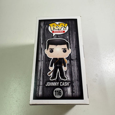 BOX FLAWS VIEW PHOTOS Johnny Cash - Funko Pop Rocks 116 Vinyl Figure (11.4 Cm L × 8.9 Cm W × 15.9 Cm H)